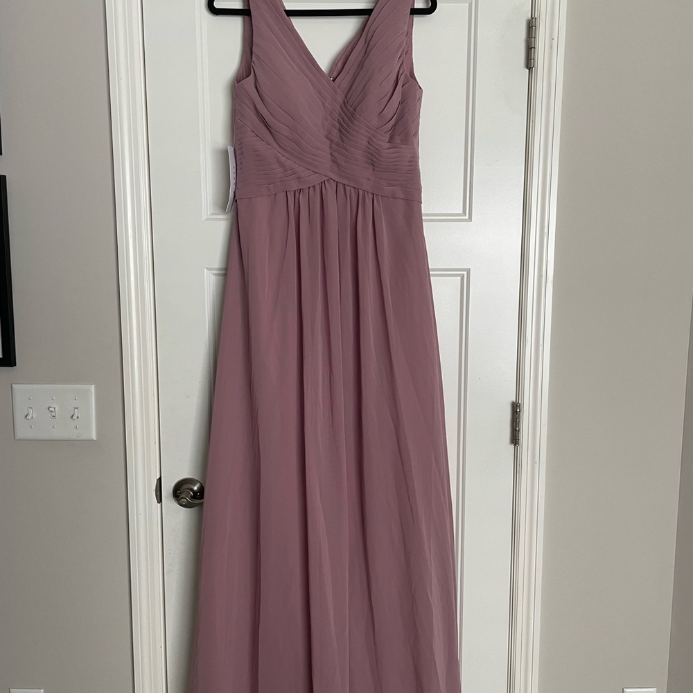 NWT Azazie Flora vintage mauve bridesmaid dresss